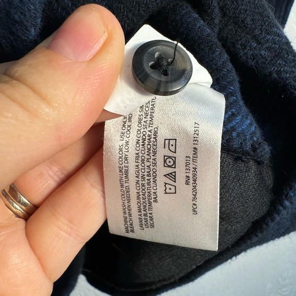 Orvis Jacket Chore Heavy Flannel Shacket Blue Men’s XL - Picture 8 of 9